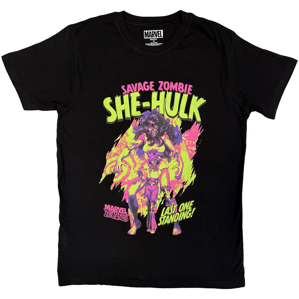Marvel SheHulk - Savage Zombie Tshirt Homme - Noir
